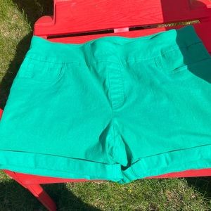 Green shorts - size large